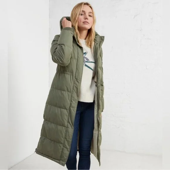 UpWest M Convertible Sherpa-Lined Parka Jacket Sage Green Ash Long Vest Hooded - Picture 1 of 11